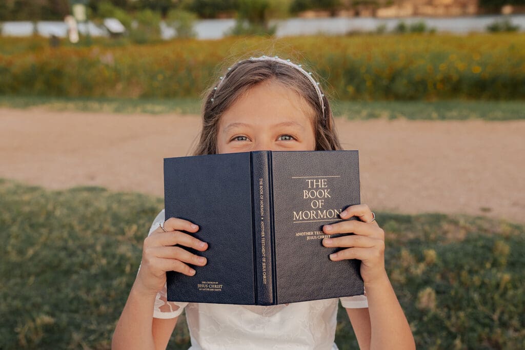 Playful and creative baptism photo session in Austin, Texas