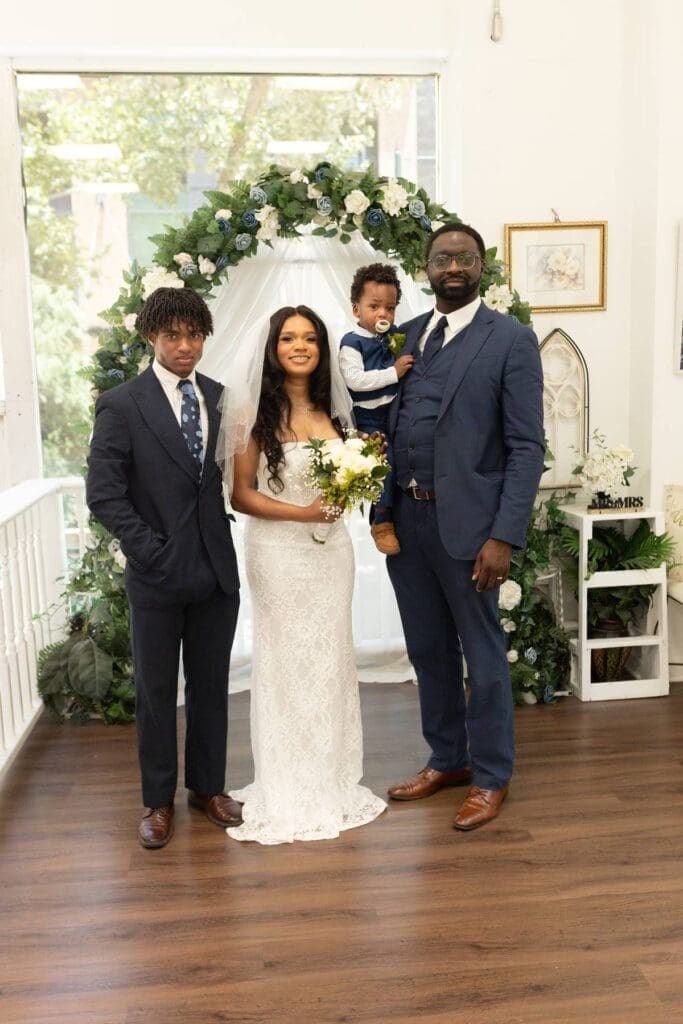 Couple at The Courthouse Wedding Chapel in San Antonio