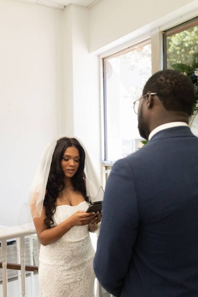 Couple at The Courthouse Wedding Chapel in San Antonio